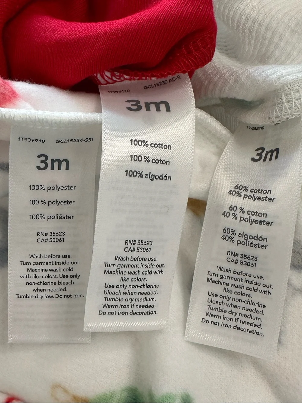 Carter's Christmas Bundle 2 Outfits and Fleece Pajamas Infant Baby Size 3 Months
